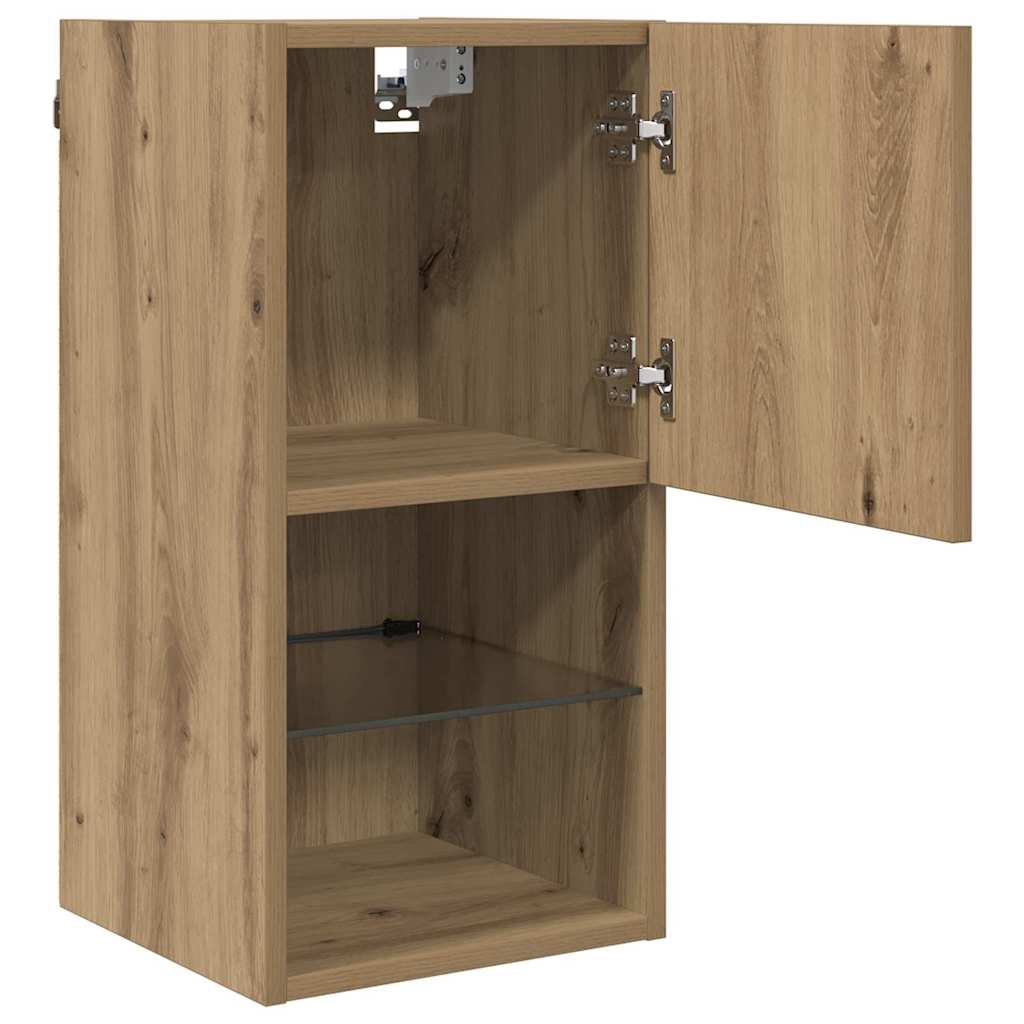 Meubles TV muraux 2 pcs Chêne artisanal Bois d'ingénierie - XIOS