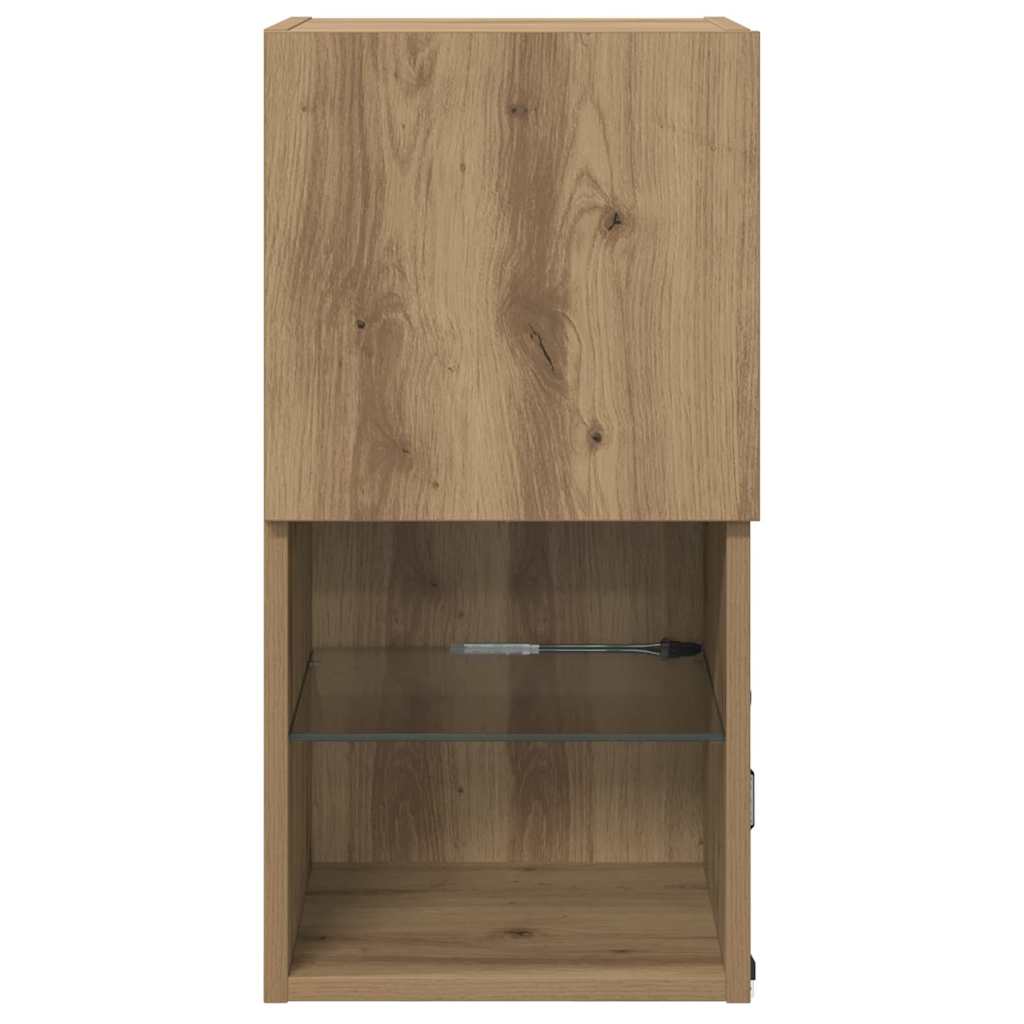 Meubles TV muraux 2 pcs Chêne artisanal Bois d'ingénierie - XIOS
