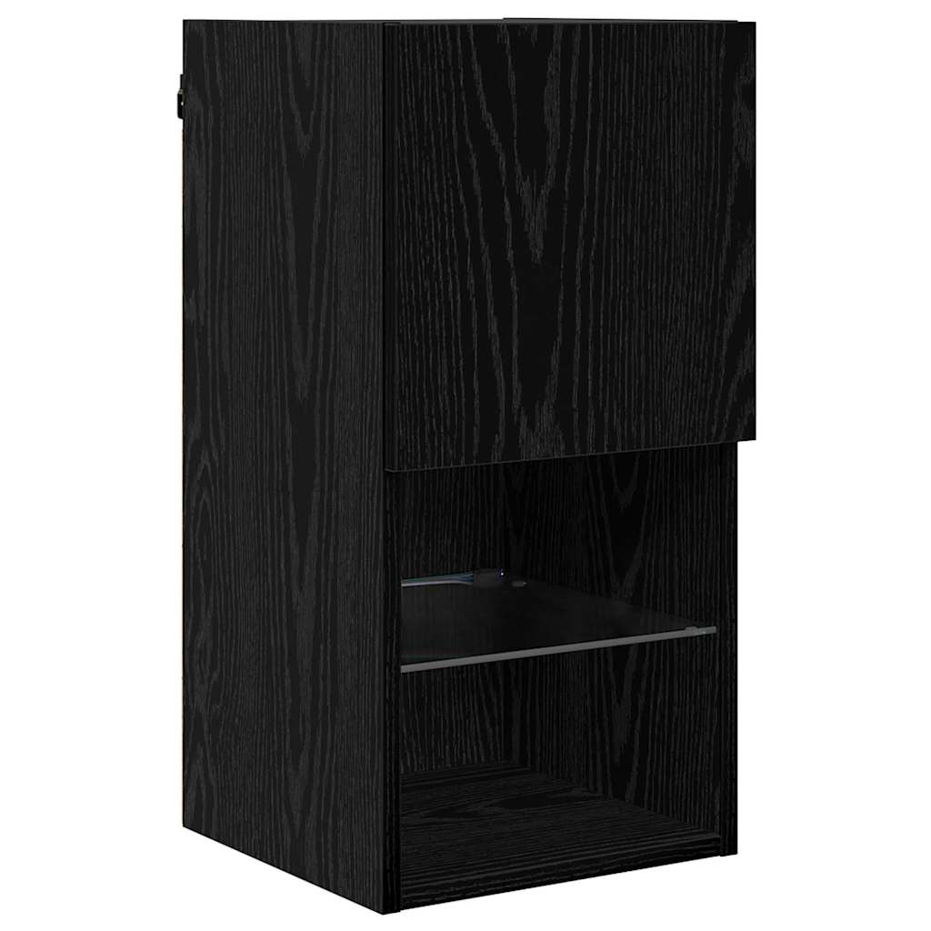 Meubles TV muraux 2 pcs Chêne noir 30,5 x 30 x 60 cm - XIOS