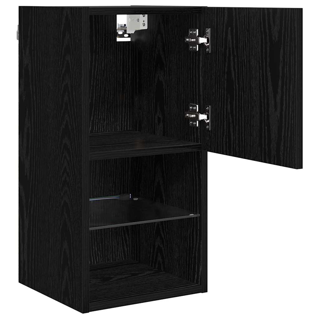 Meubles TV muraux 2 pcs Chêne noir 30,5 x 30 x 60 cm - XIOS