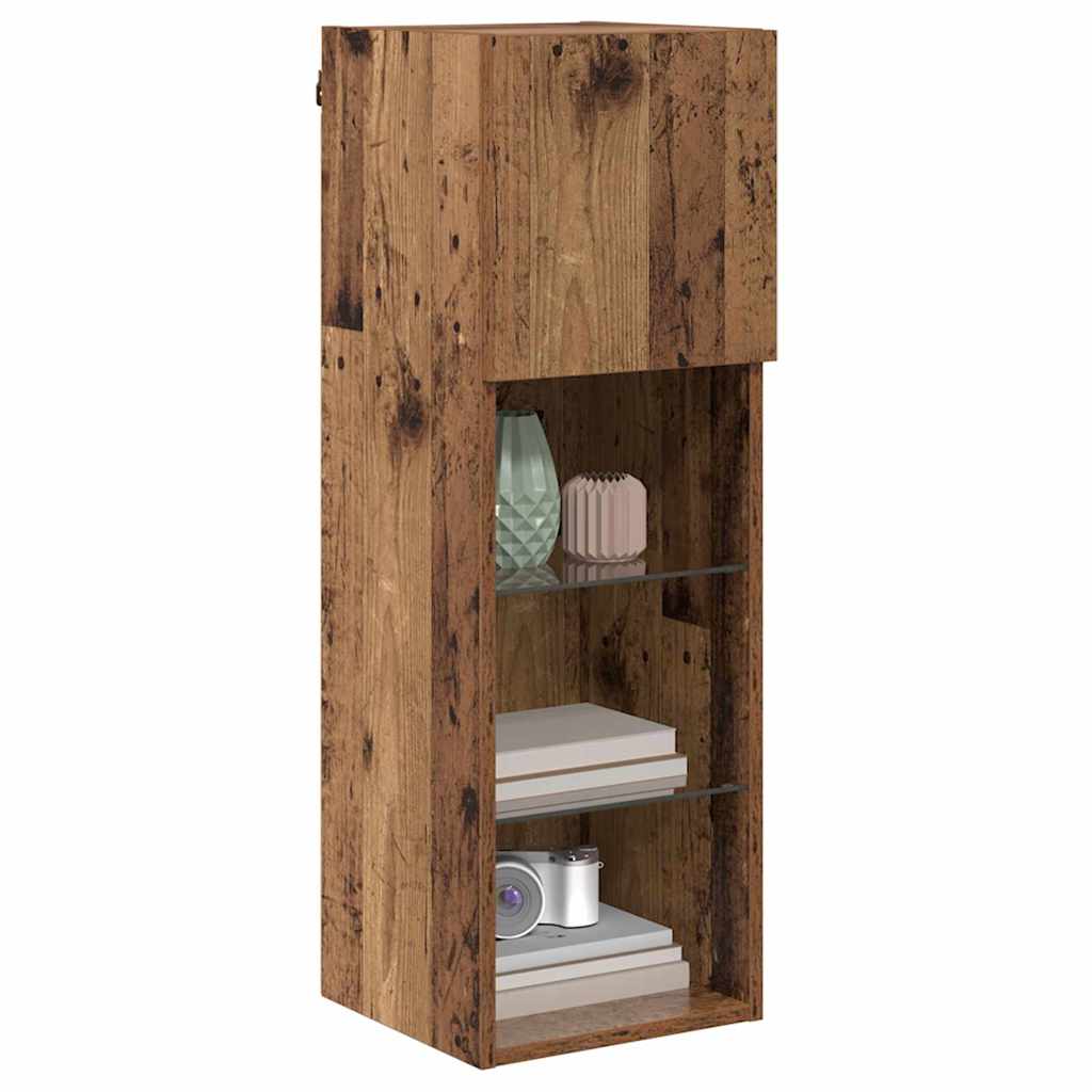 Meubles TV muraux 2 pcs Bois Ancien 30,5 x 30 x 90 cm - XIOS