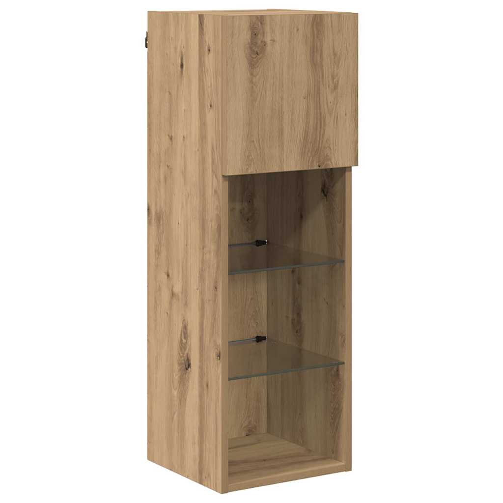 Meubles TV muraux 2 pcs Chêne artisanal 30,5 x 30 x 90 cm - XIOS
