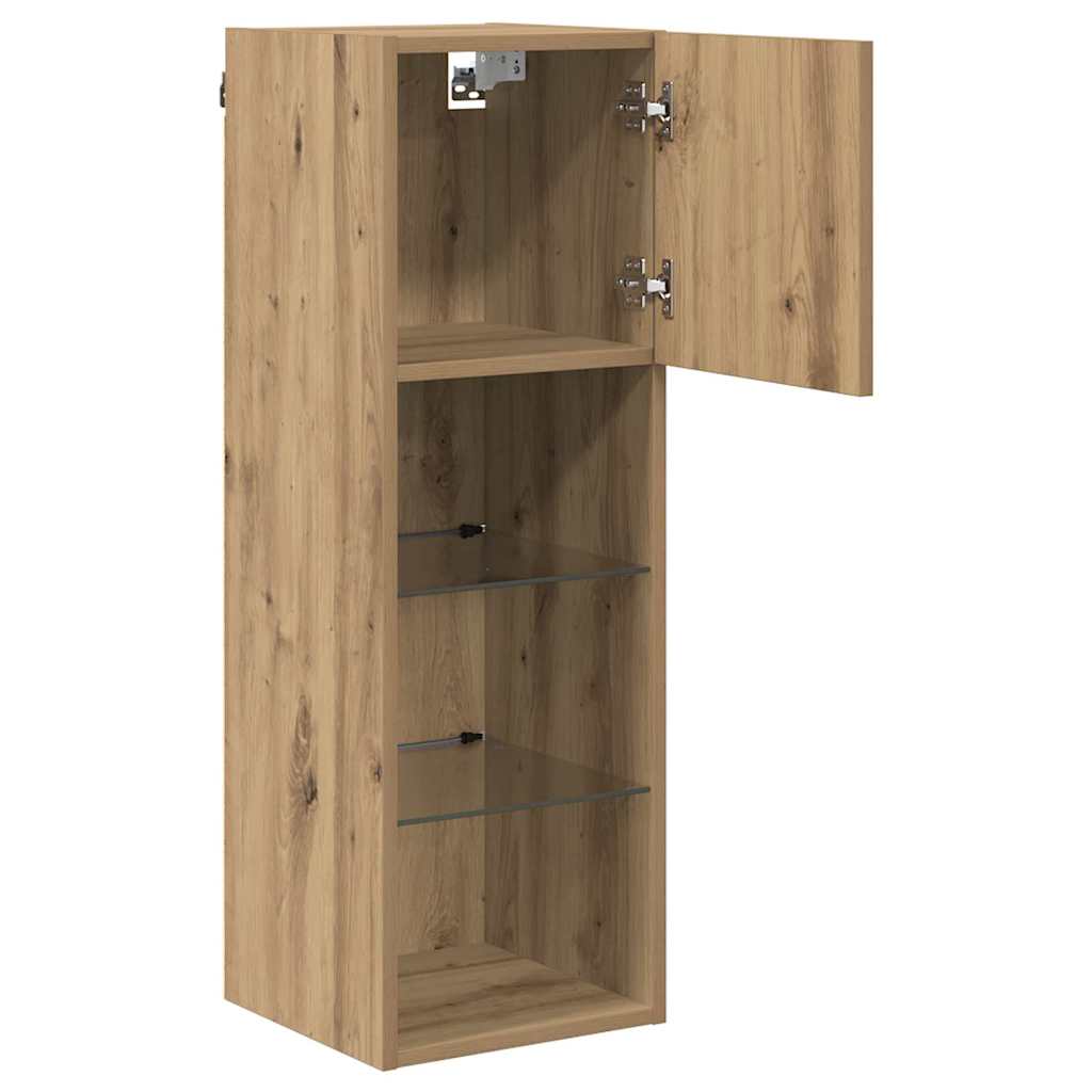 Meubles TV muraux 2 pcs Chêne artisanal 30,5 x 30 x 90 cm - XIOS