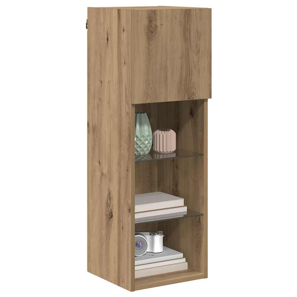 Meubles TV muraux 2 pcs Chêne artisanal 30,5 x 30 x 90 cm - XIOS
