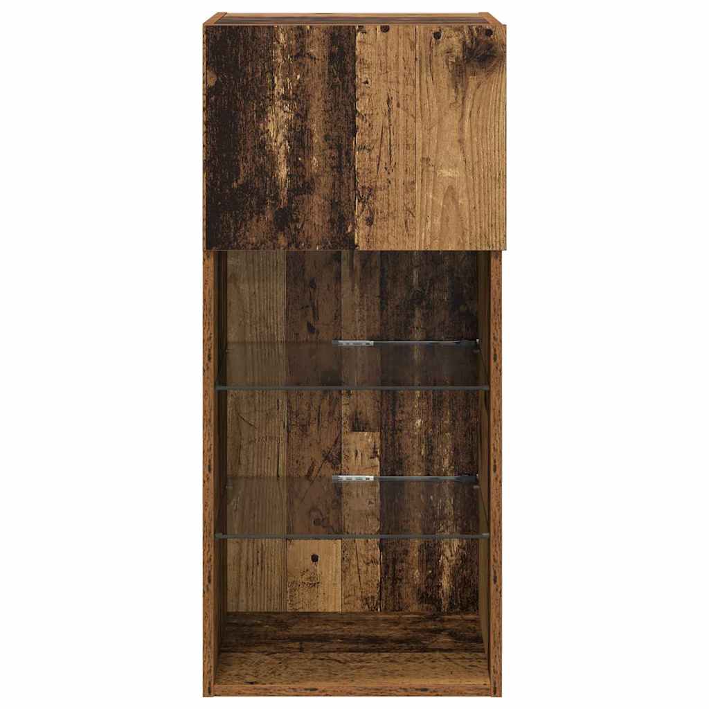 Meubles TV muraux 2 pcs Bois Ancien 40,5 x 30 x 90 cm - XIOS