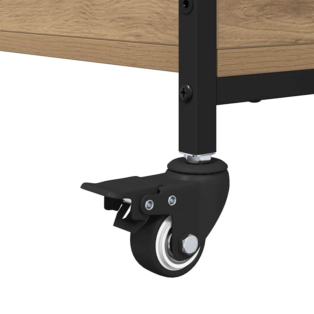 Table basse Chêne artisanal 91 x 55 x 32 cm Bois d'ingénierie - XIOS