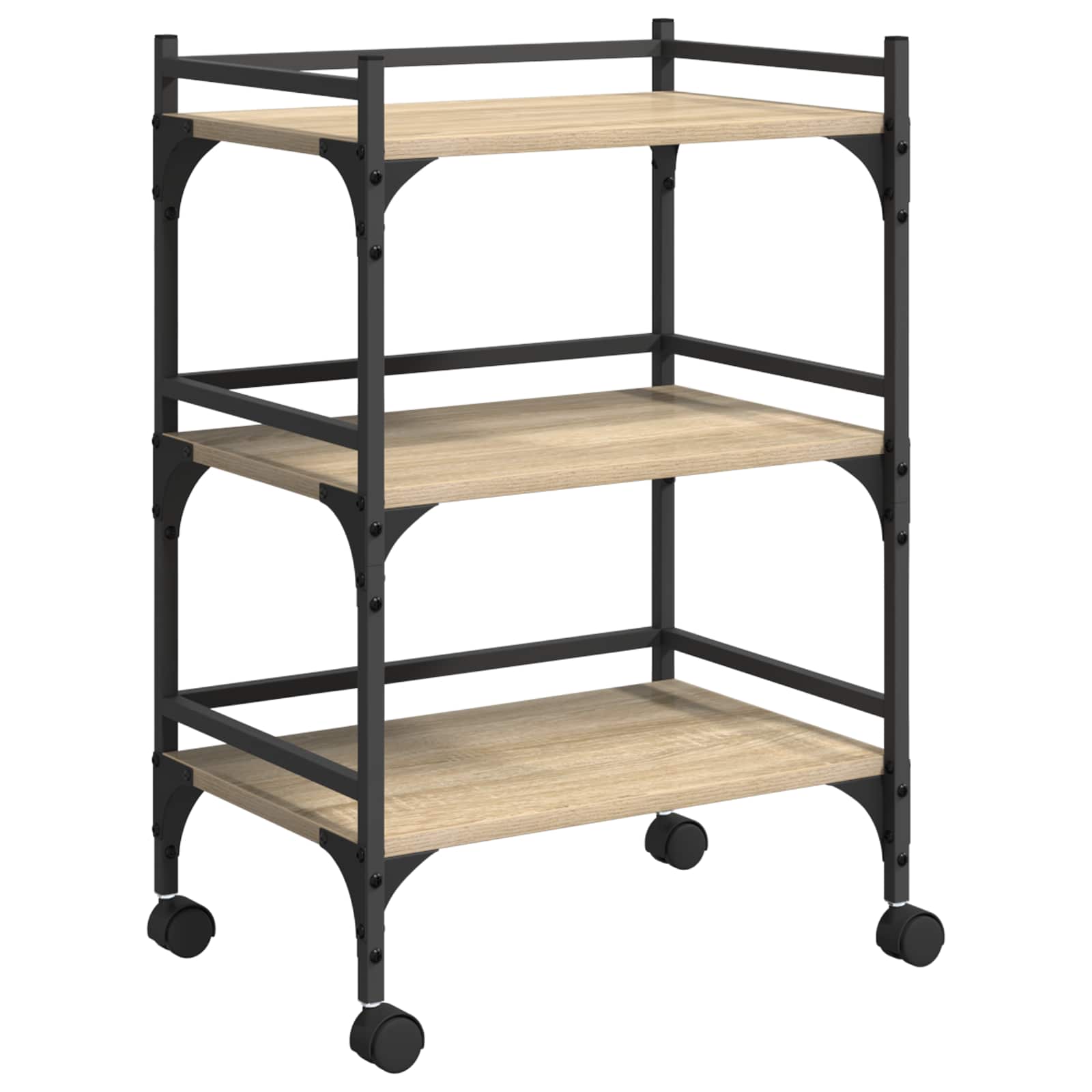 Chariot de cuisine Chêne Sonoma 50 x 35 x 75,5 cm - XIOS