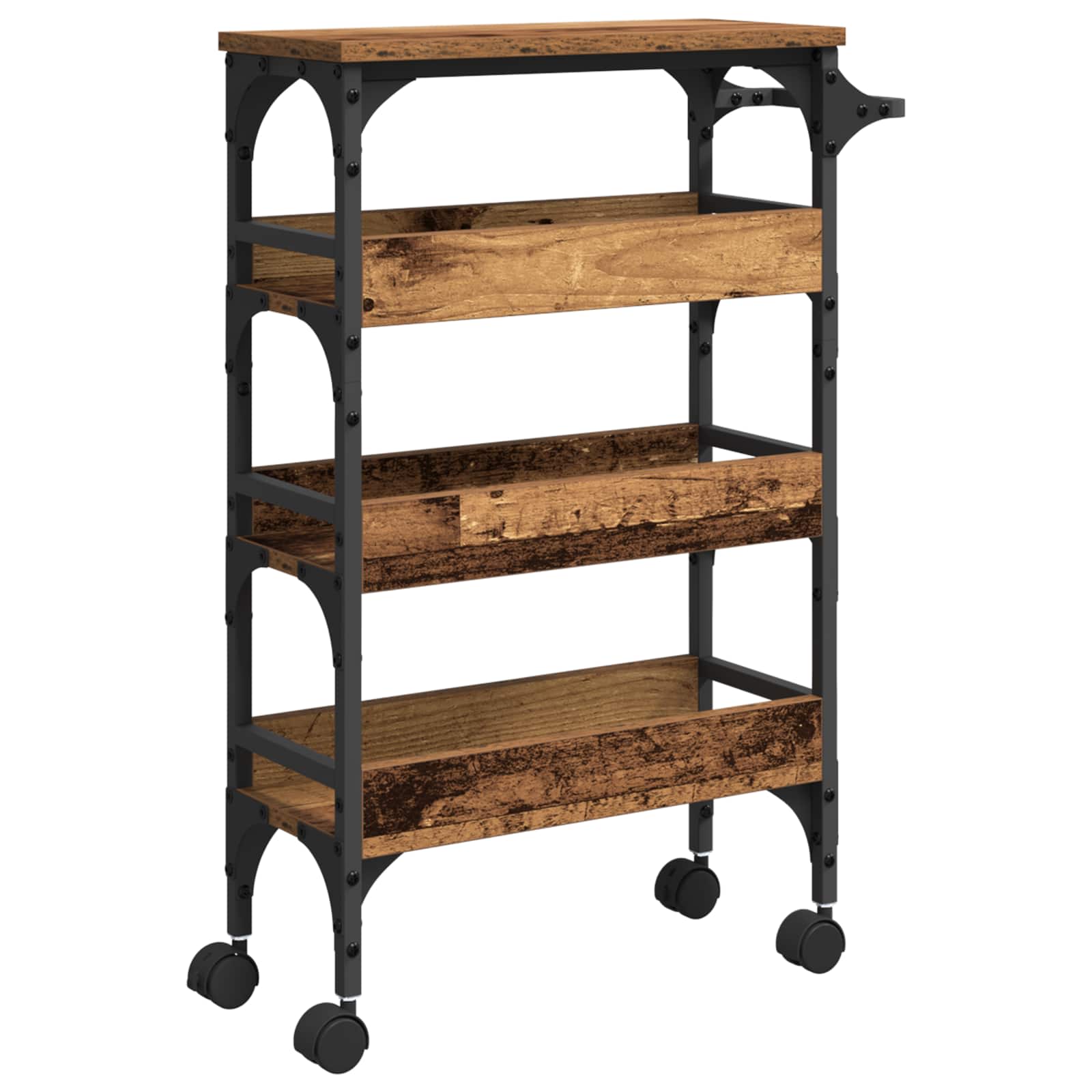 Chariot de cuisine Bois Ancien 53 x 20 x 76 cm - XIOS