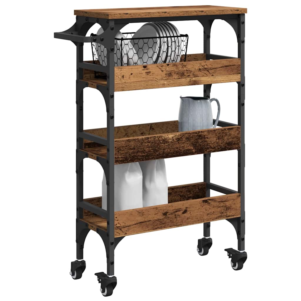 Chariot de cuisine Bois Ancien 53 x 20 x 76 cm - XIOS