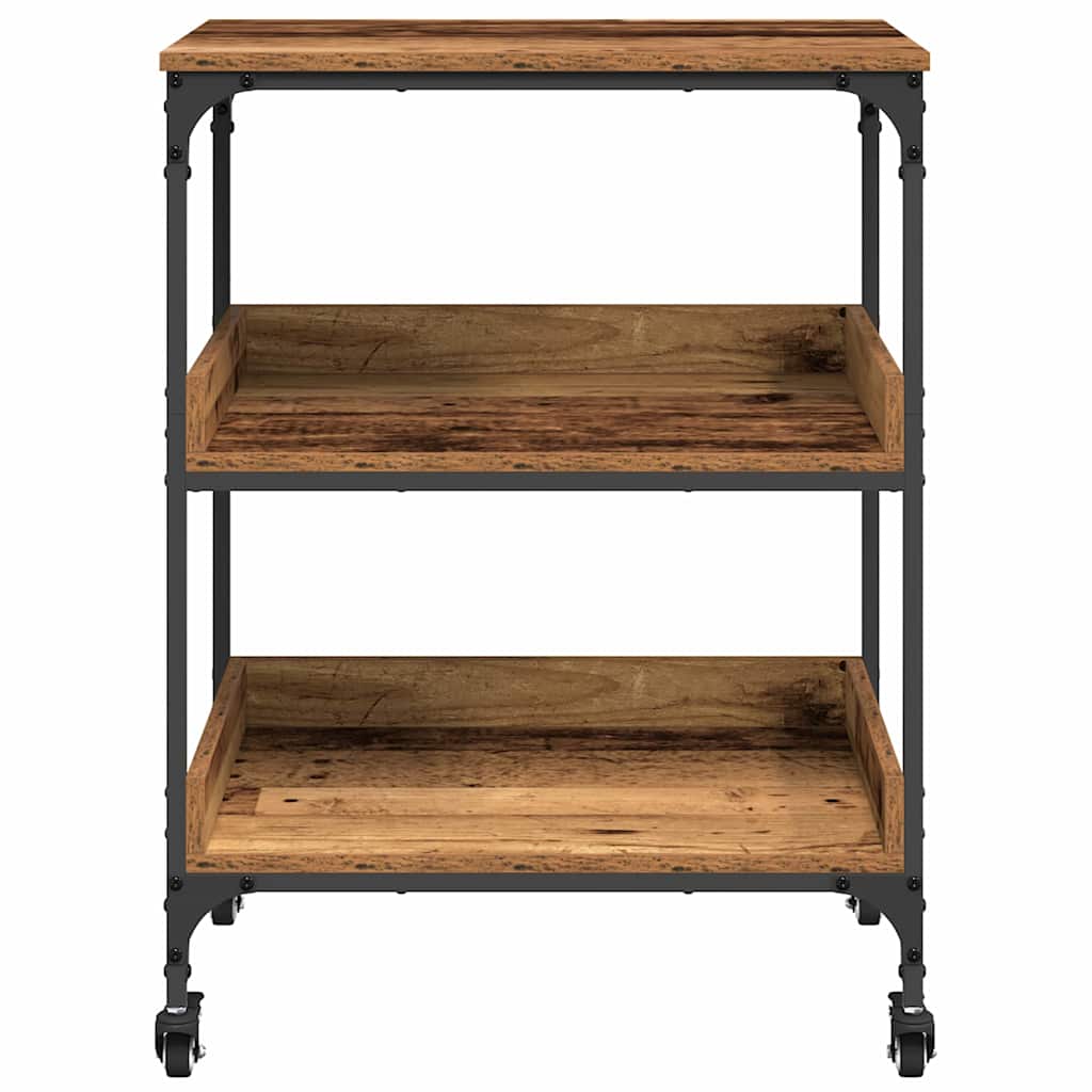 Chariot de cuisine Bois Ancien 60 x 41 x 80,5 cm - XIOS