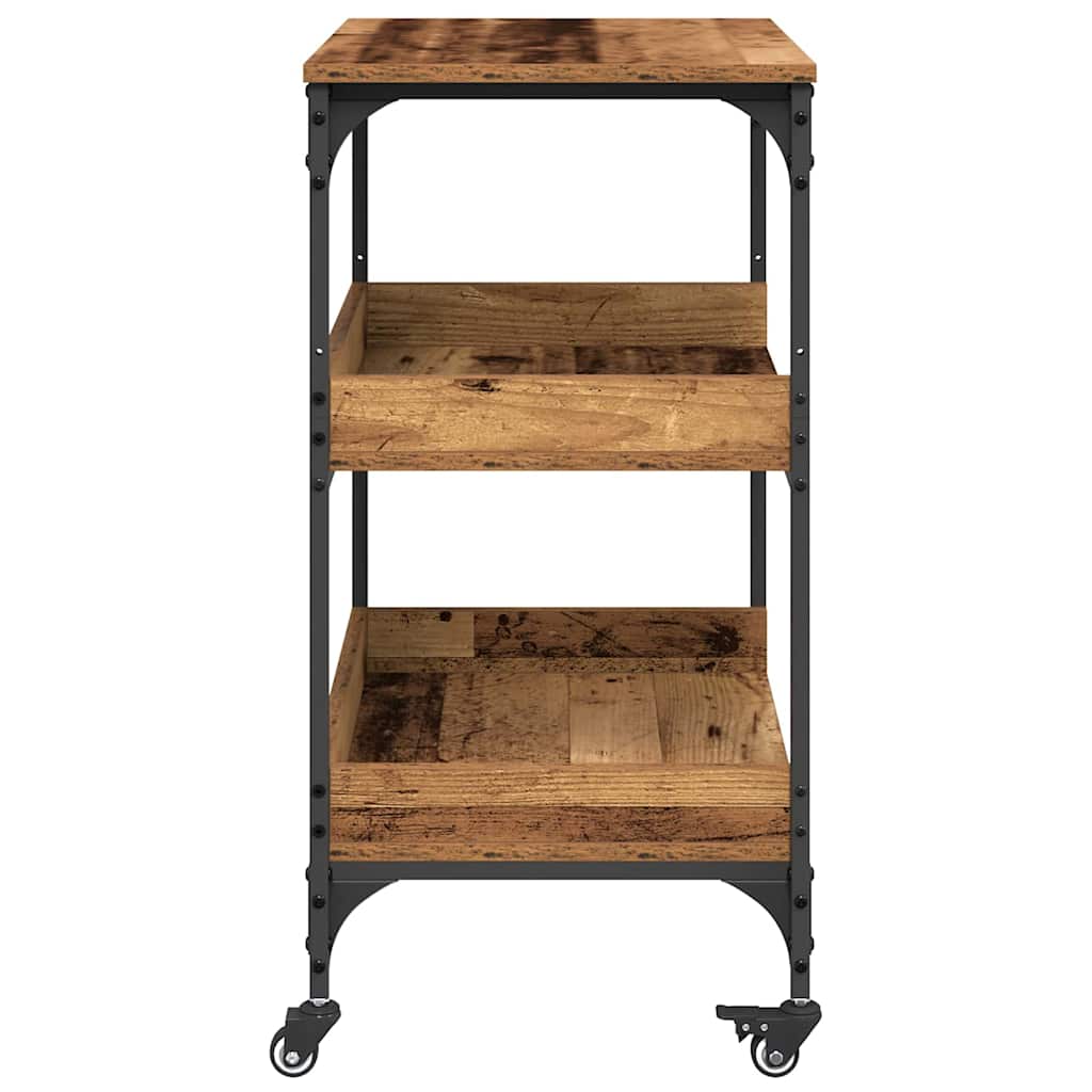 Chariot de cuisine Bois Ancien 60 x 41 x 80,5 cm - XIOS