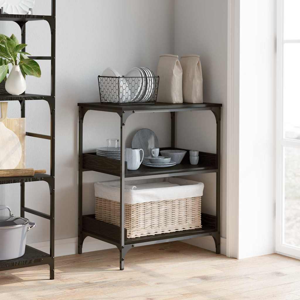 Chariot de cuisine Chêne noir 60 x 41 x 80,5 cm - XIOS