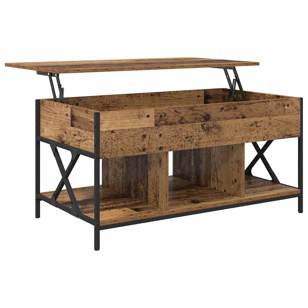 Table basse Bois ancien 100 x 55 x 50 cm Bois d'ingénierie - XIOS