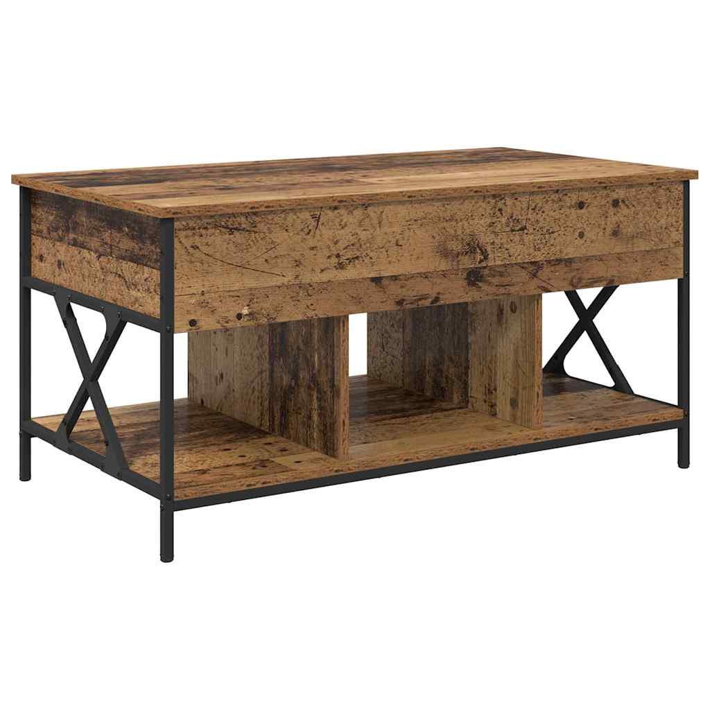Table basse Bois ancien 100 x 55 x 50 cm Bois d'ingénierie - XIOS
