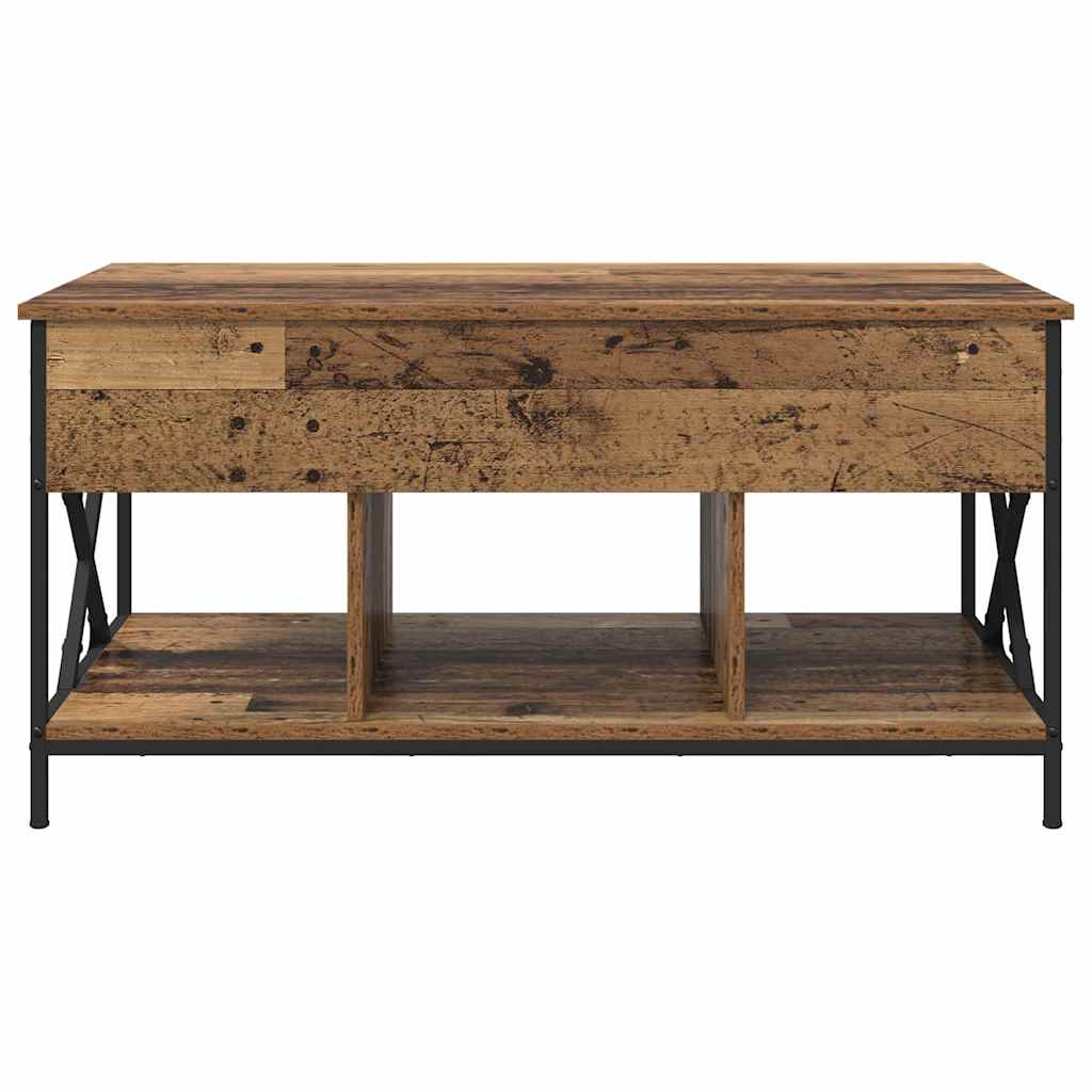 Table basse Bois ancien 100 x 55 x 50 cm Bois d'ingénierie - XIOS