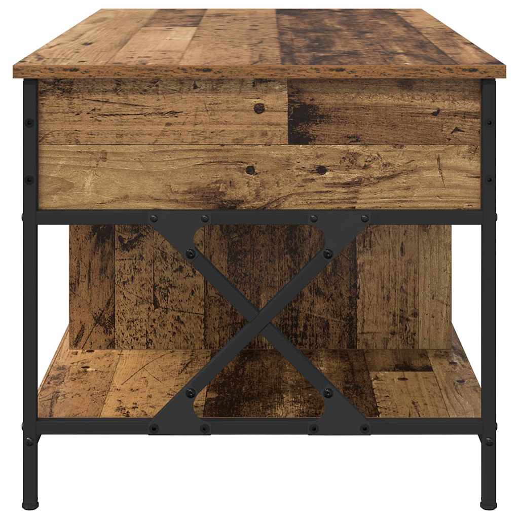 Table basse Bois ancien 100 x 55 x 50 cm Bois d'ingénierie - XIOS