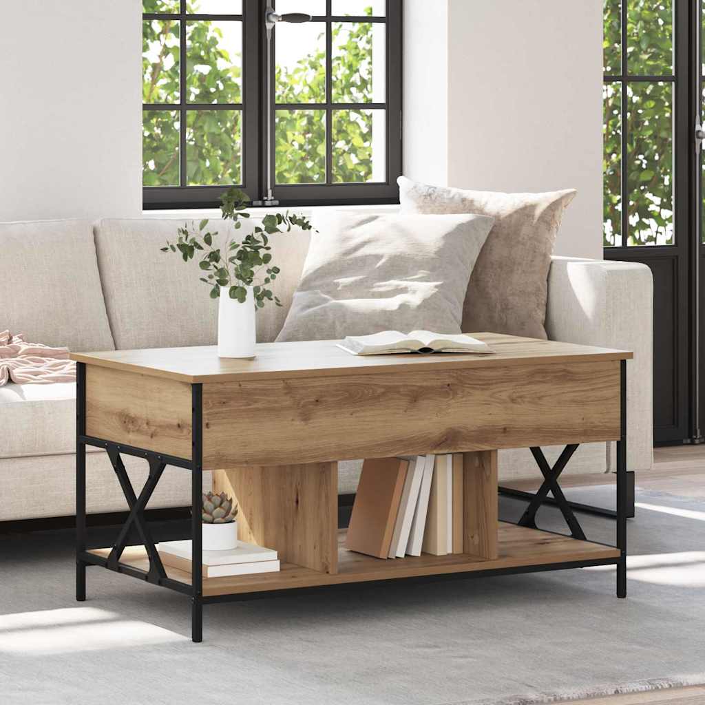 Table basse Chêne artisanal 100 x 55 x 48,5 cm - XIOS