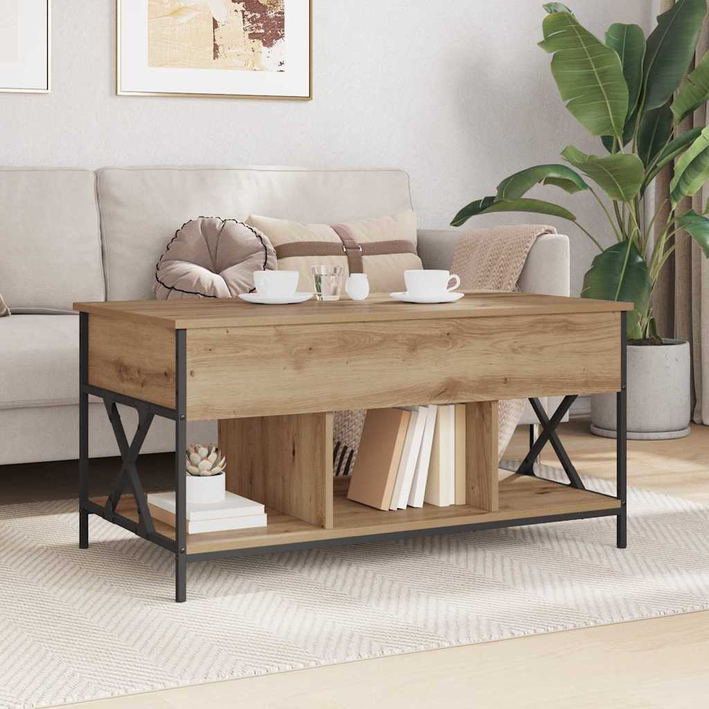 Table basse Chêne artisanal 100 x 55 x 48,5 cm - XIOS