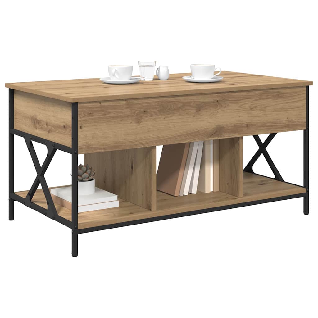 Table basse Chêne artisanal 100 x 55 x 48,5 cm - XIOS