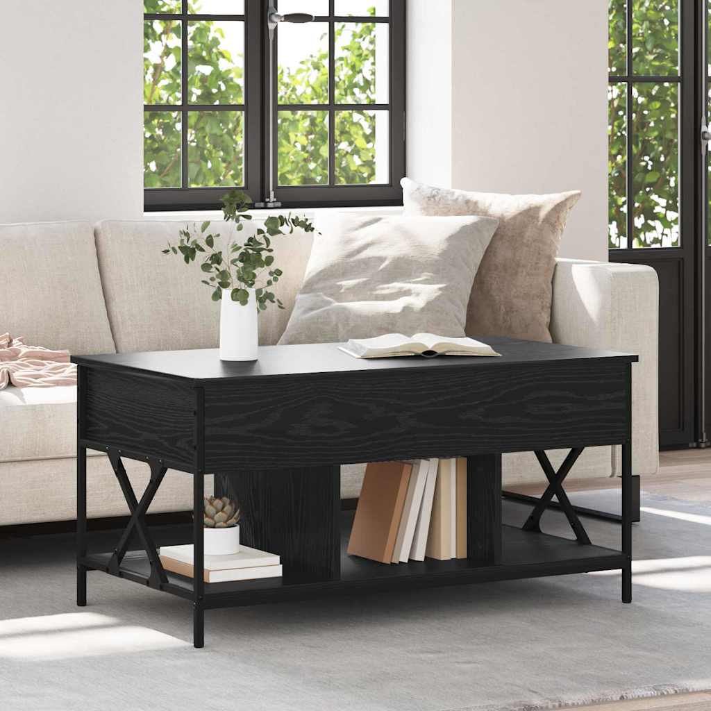 Table basse Chêne noir 100 x 55 x 48,5 cm Bois d'ingénierie - XIOS