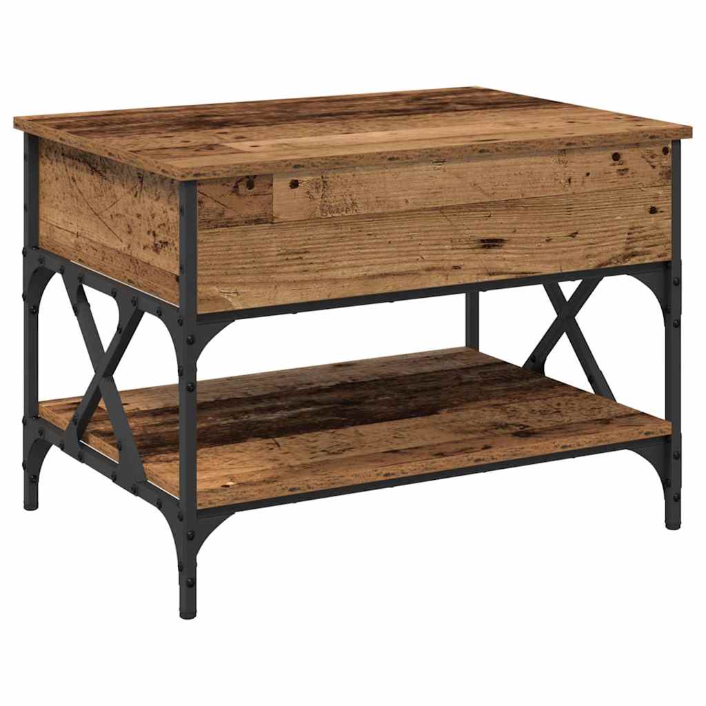 Table basse Bois Ancien 70x50x50cm Bois d'ingénierie - XIOS