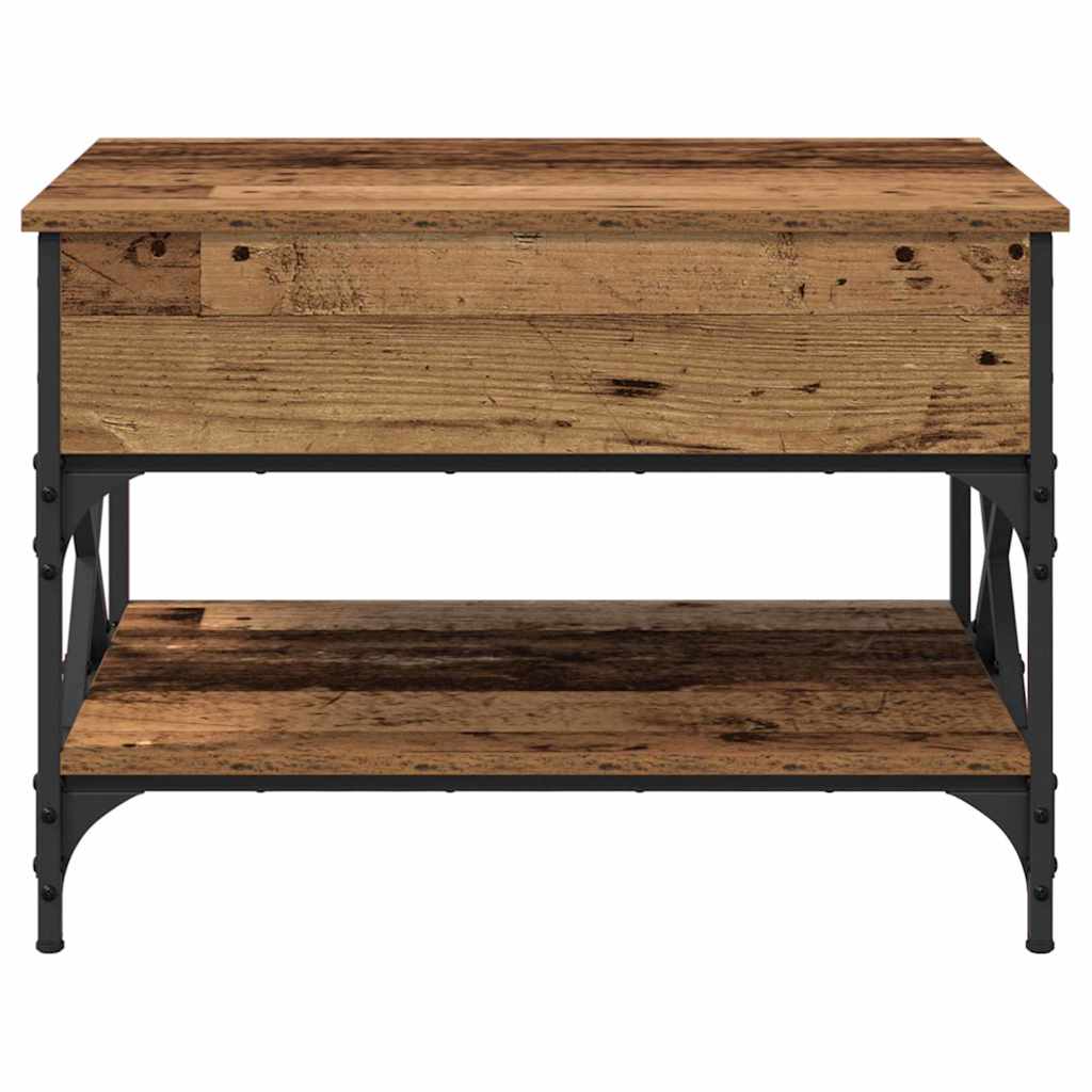Table basse Bois Ancien 70x50x50cm Bois d'ingénierie - XIOS