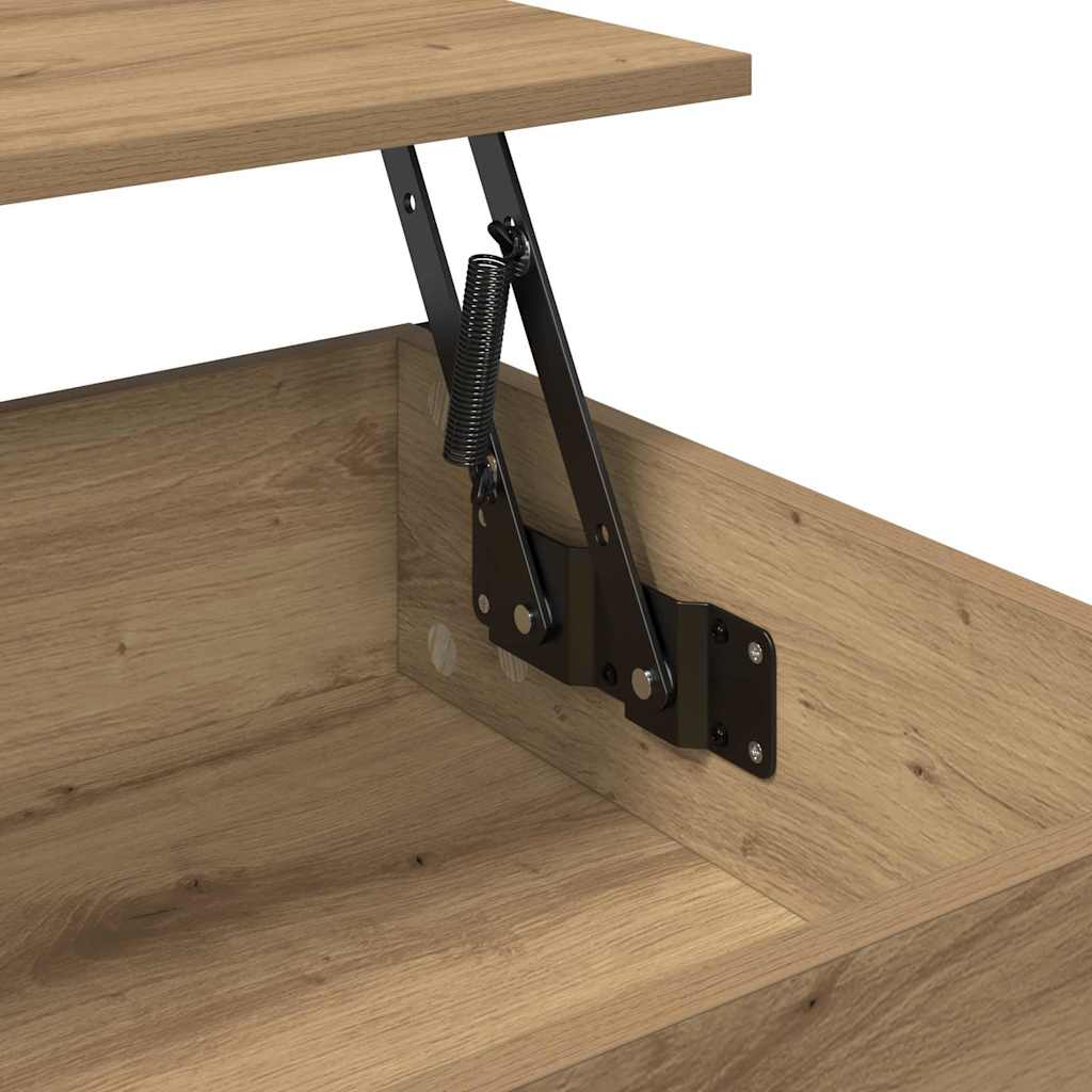 Table basse Chêne artisanal 70x50x50cm Bois d'ingénierie - XIOS