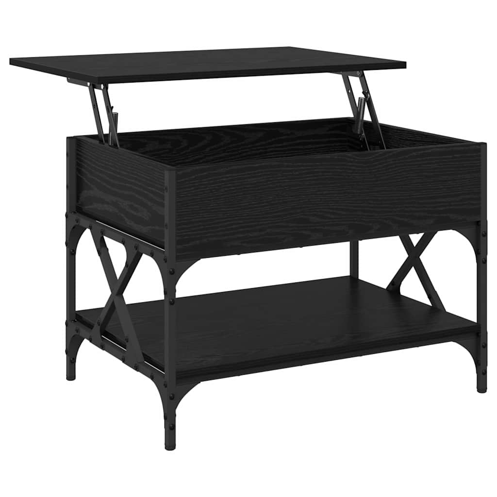 Table basse Chêne noir 70x50x50cm Bois d'ingénierie - XIOS