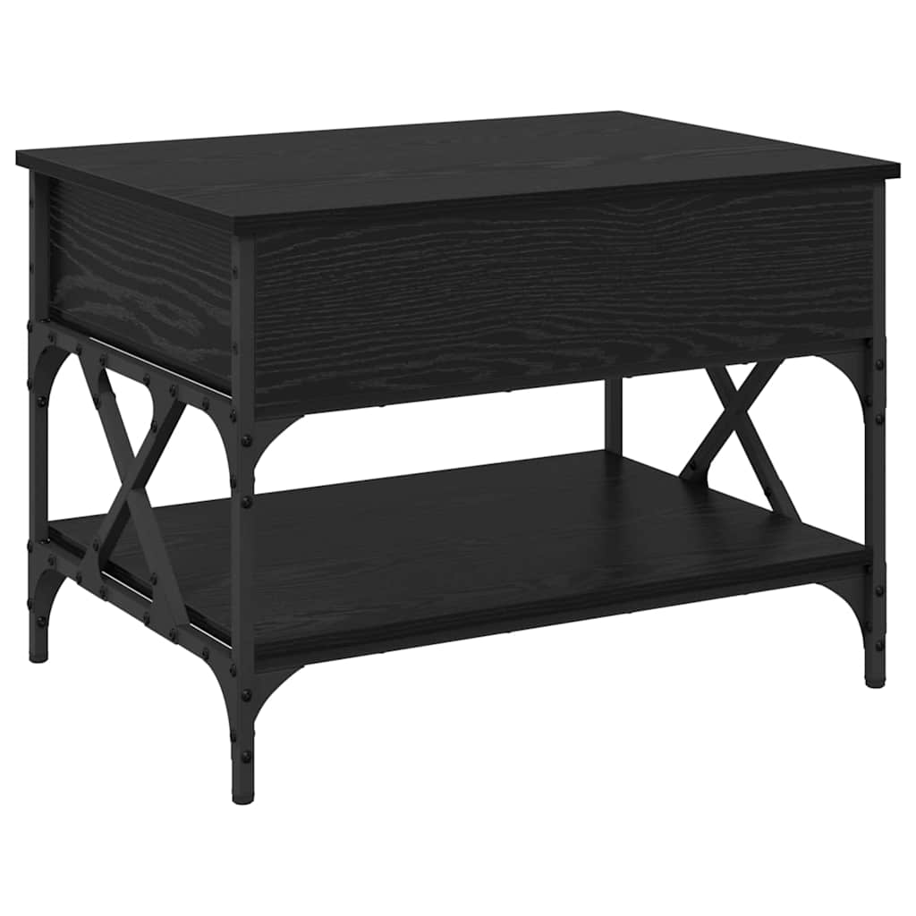 Table basse Chêne noir 70x50x50cm Bois d'ingénierie - XIOS