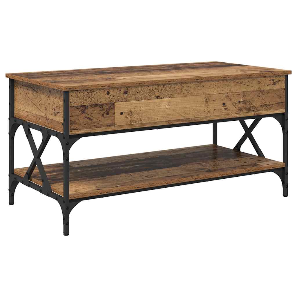 Table basse Bois Ancien 100 x 50 x 50 cm Bois d'ingénierie - XIOS