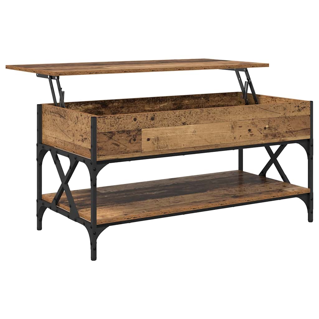 Table basse Bois Ancien 100 x 50 x 50 cm Bois d'ingénierie - XIOS