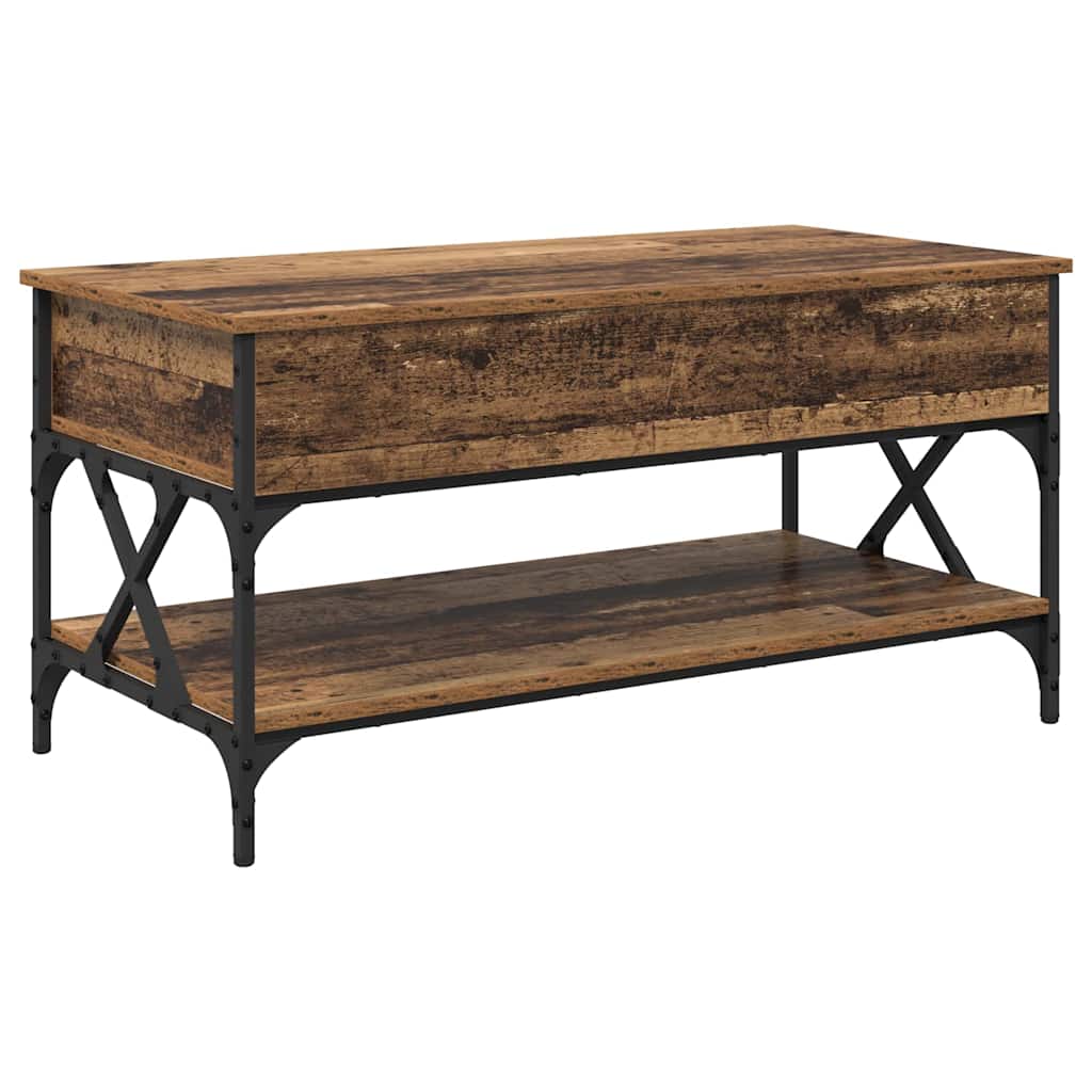 Table basse Bois Ancien 100 x 50 x 50 cm Bois d'ingénierie - XIOS