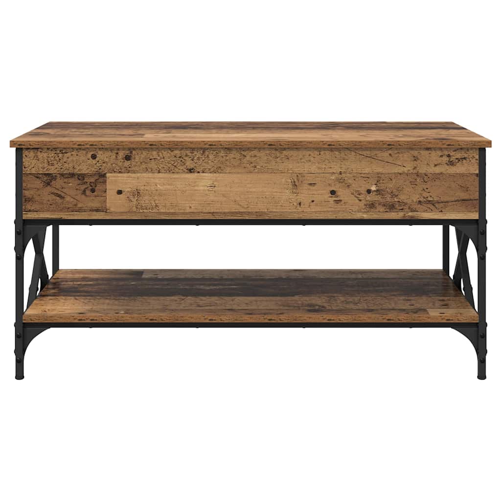 Table basse Bois Ancien 100 x 50 x 50 cm Bois d'ingénierie - XIOS