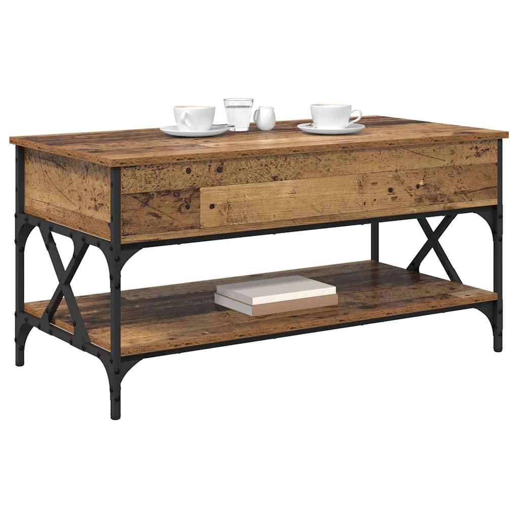 Table basse Bois Ancien 100 x 50 x 50 cm Bois d'ingénierie - XIOS