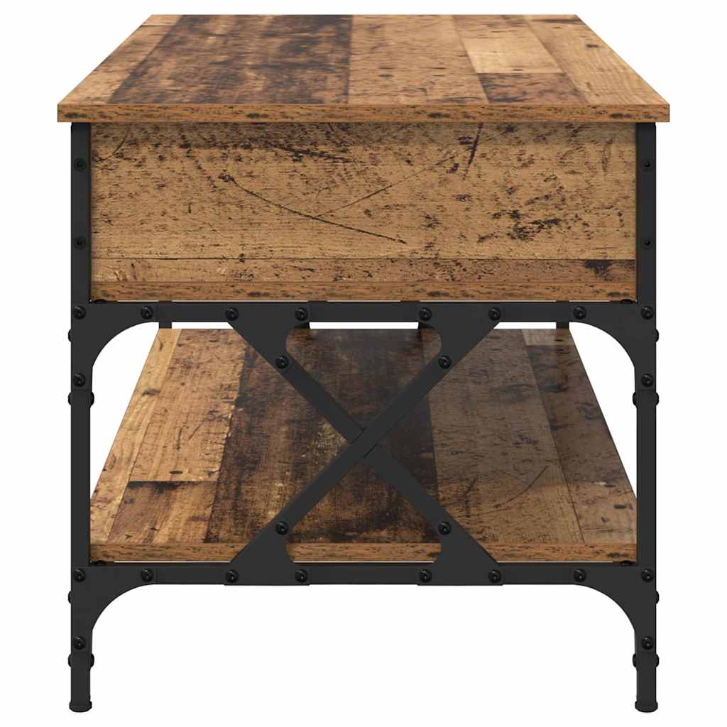 Table basse Bois Ancien 100 x 50 x 50 cm Bois d'ingénierie - XIOS