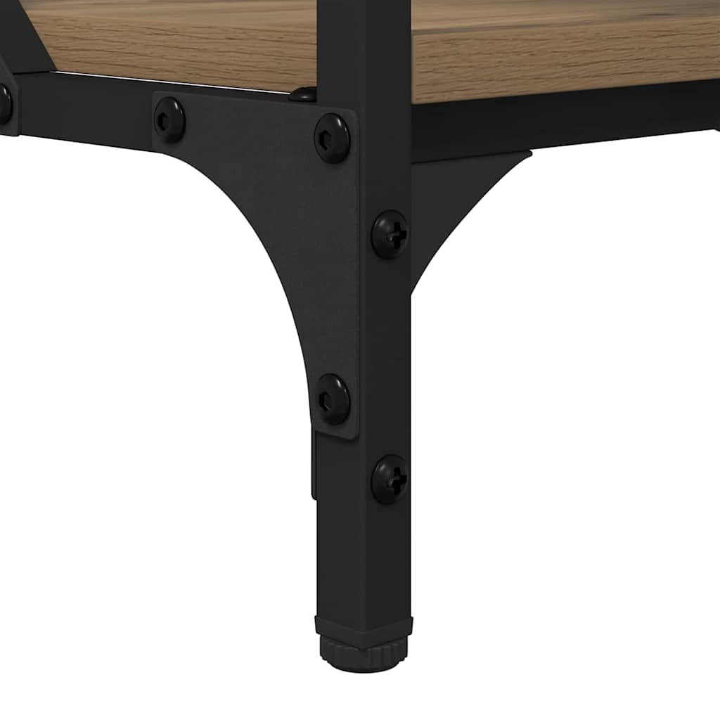 Table basse Chêne artisanal 100 x 50 x 50 cm Bois d'ingénierie - XIOS