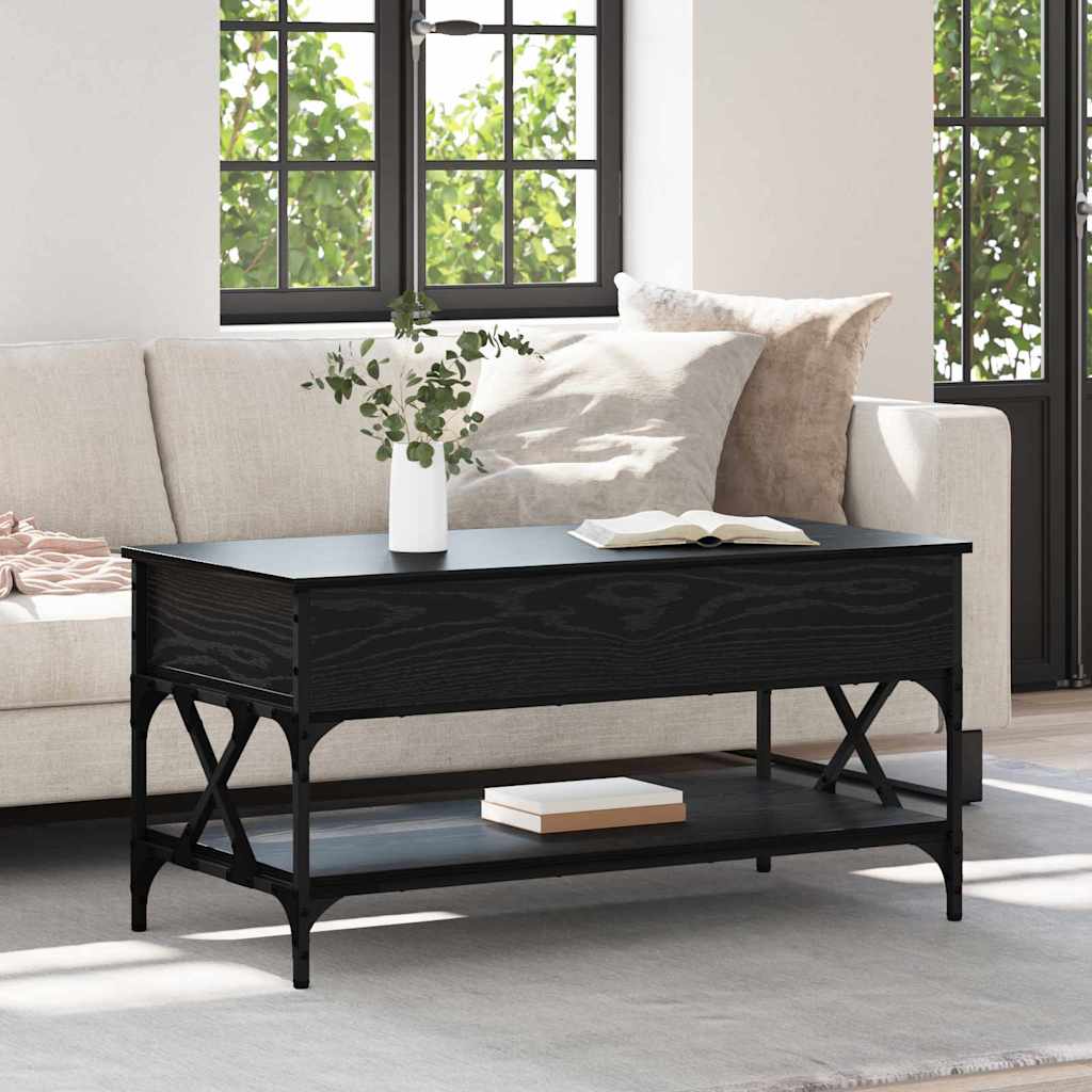 Table basse Chêne noir 100 x 50 x 50 cm Bois d'ingénierie - XIOS
