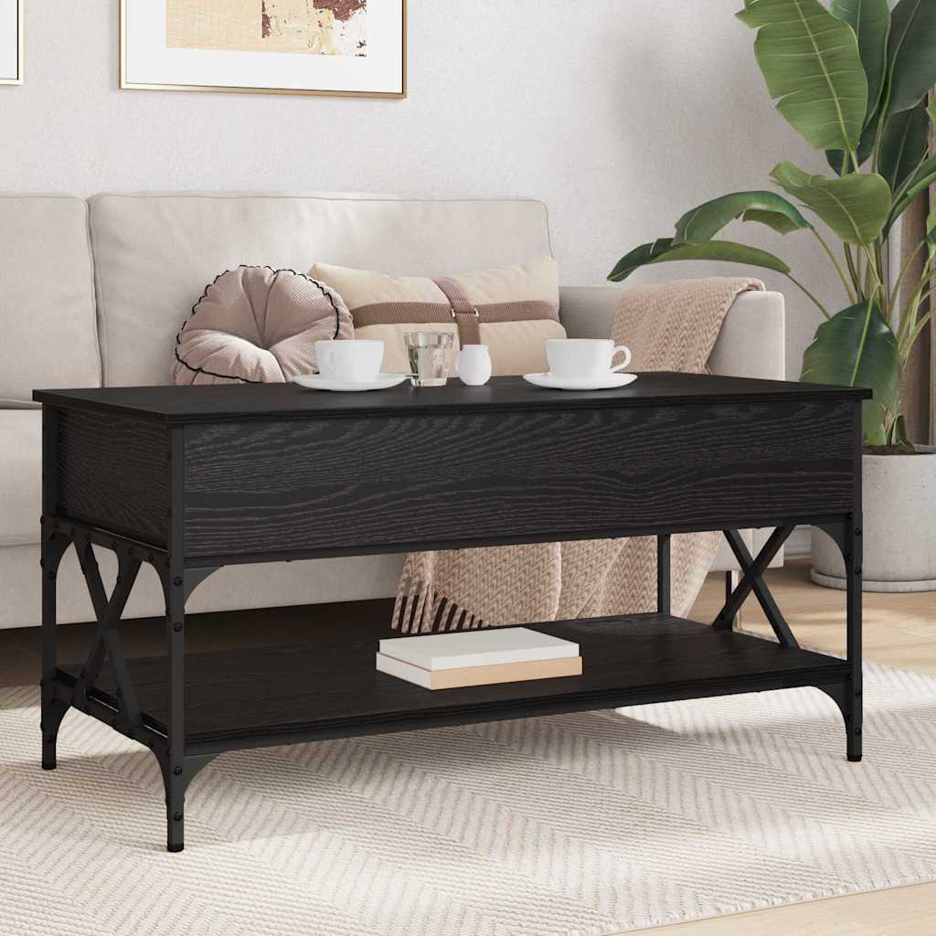Table basse Chêne noir 100 x 50 x 50 cm Bois d'ingénierie - XIOS