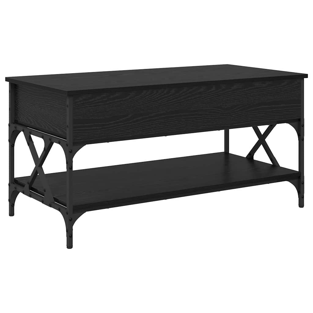 Table basse Chêne noir 100 x 50 x 50 cm Bois d'ingénierie - XIOS