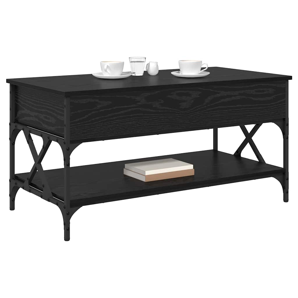 Table basse Chêne noir 100 x 50 x 50 cm Bois d'ingénierie - XIOS