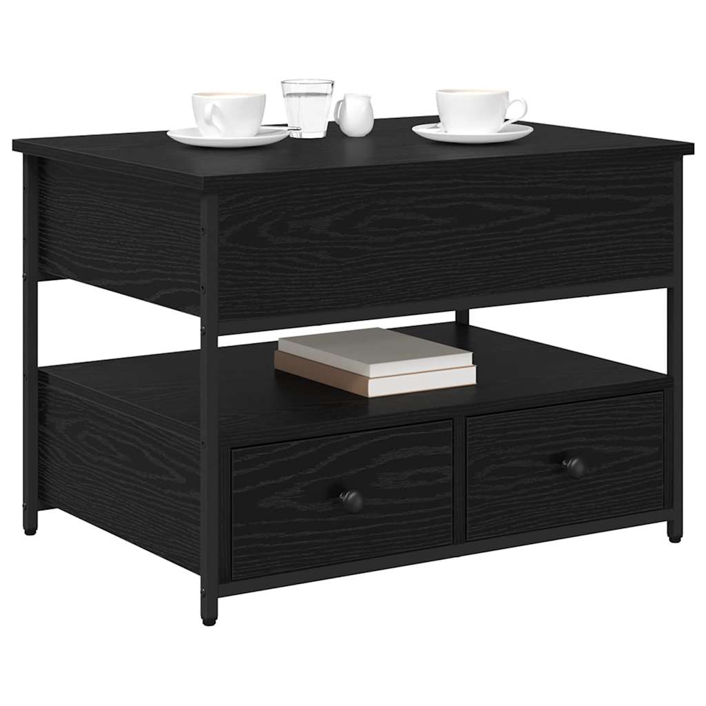 Table basse Chêne noir 70 x 50 x 50 cm Bois d'ingénierie - XIOS