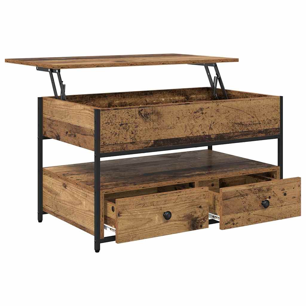 Table basse Bois Ancien 85 x 50 x 50 cm Bois d'ingénierie - XIOS