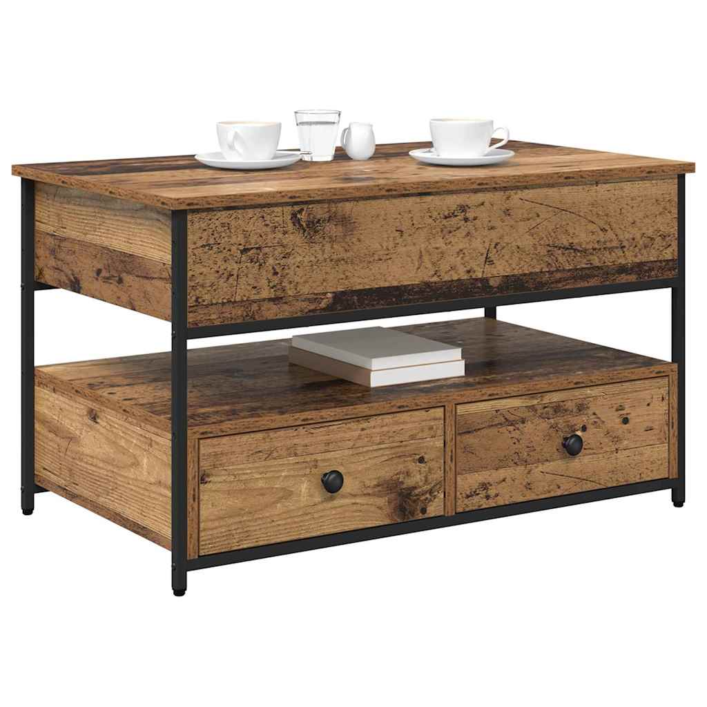 Table basse Bois Ancien 85 x 50 x 50 cm Bois d'ingénierie - XIOS