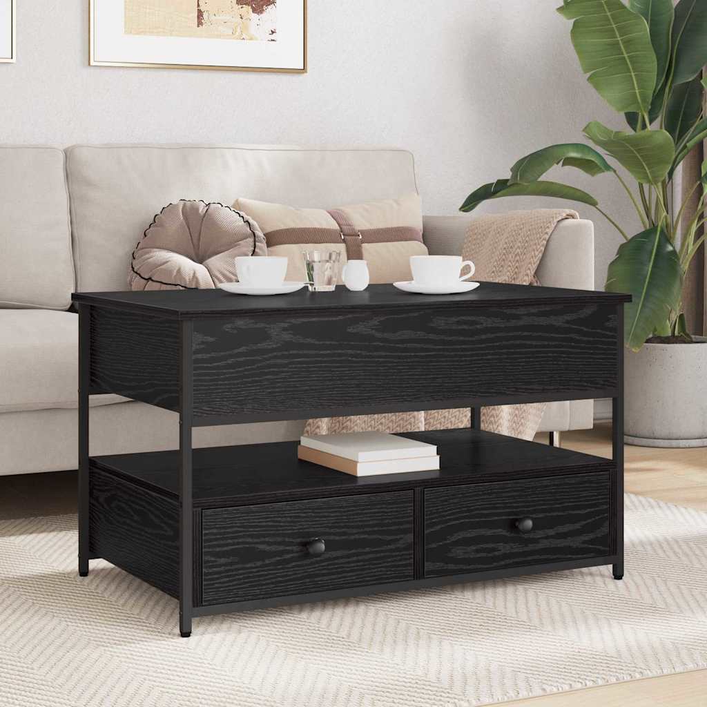 Table basse Chêne noir 85 x 50 x 50 cm Bois d'ingénierie - XIOS