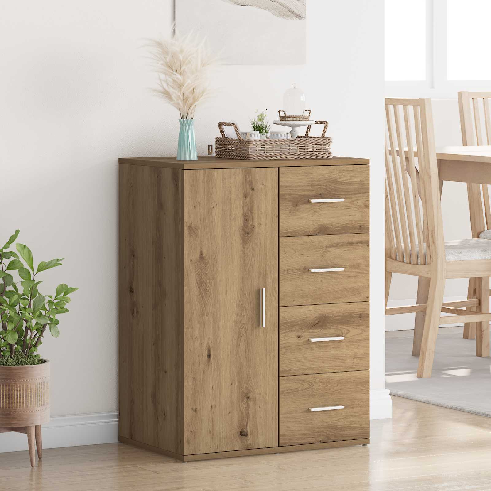 Buffet Chêne artisanal 59 x 39 x 80 cm Bois d'ingénierie - XIOS