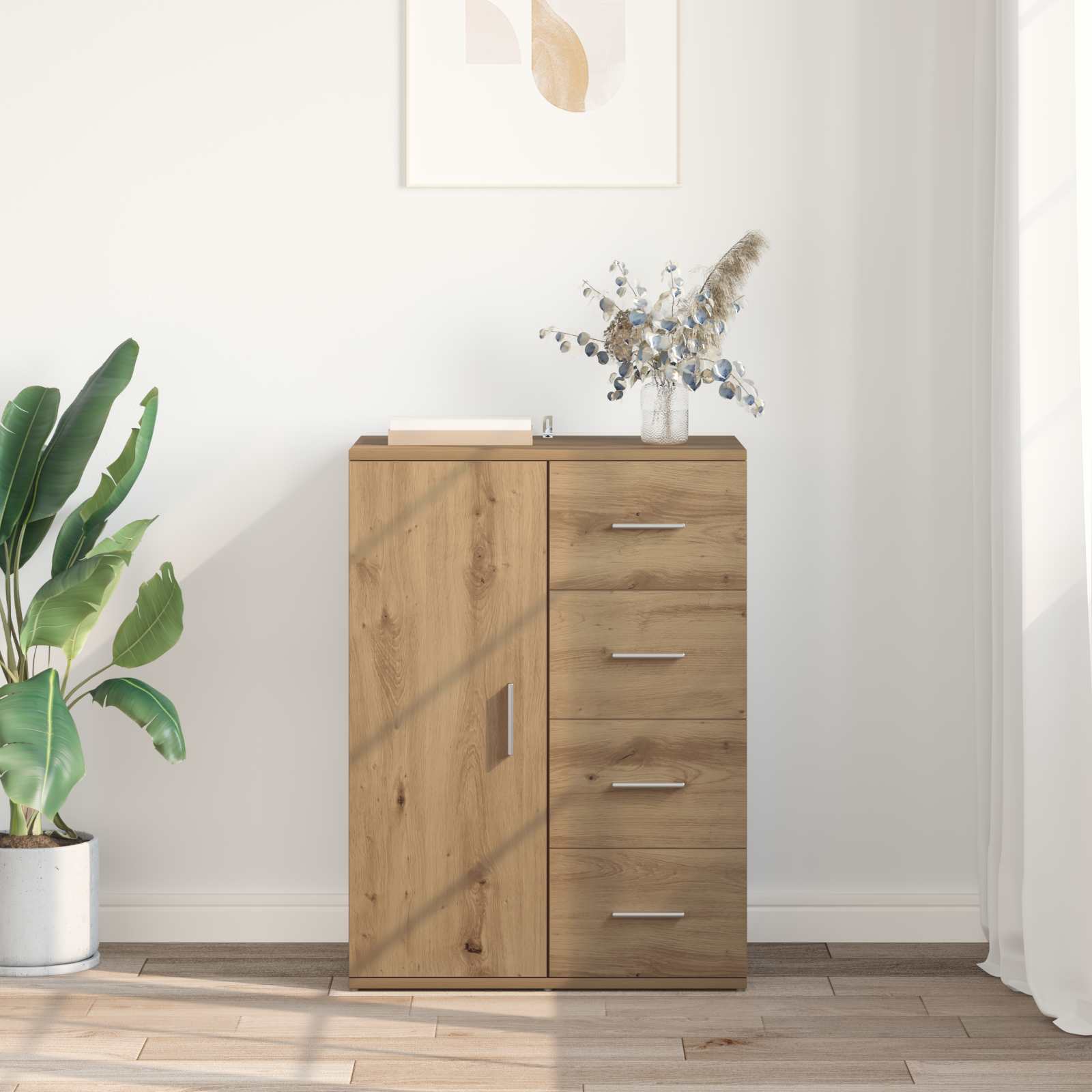 Buffet Chêne artisanal 59 x 39 x 80 cm Bois d'ingénierie - XIOS