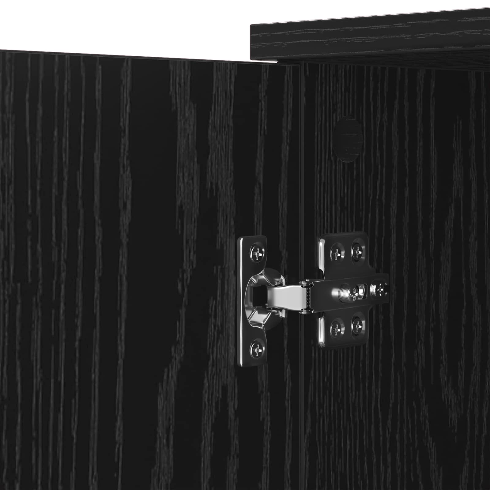 Buffet avec tiroir Chêne noir 59 x 39 x 80 cm Bois d'ingénierie - XIOS