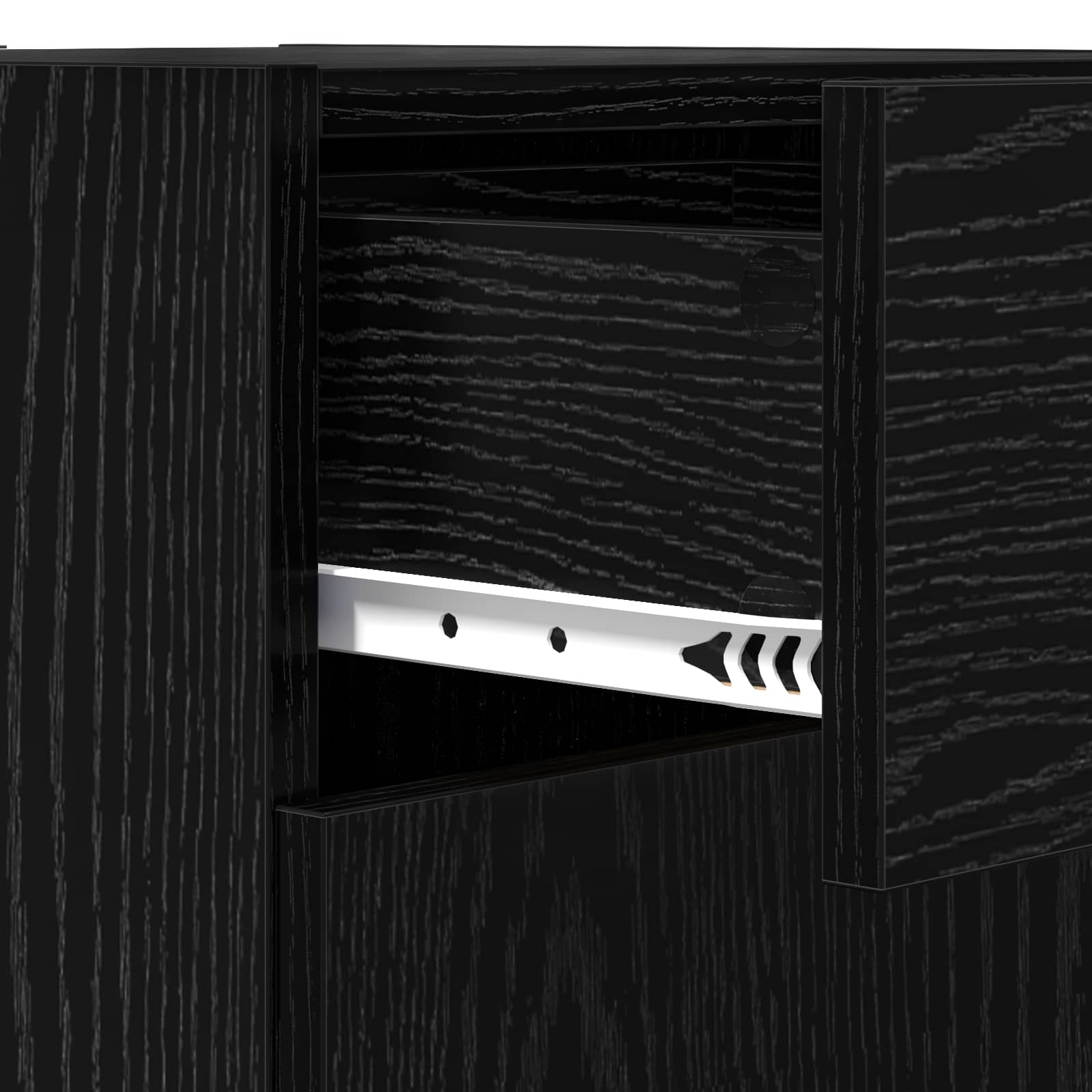 Armoire de rangement avec tiroir Chêne Noir 40 x 42,5 x 93 cm - XIOS