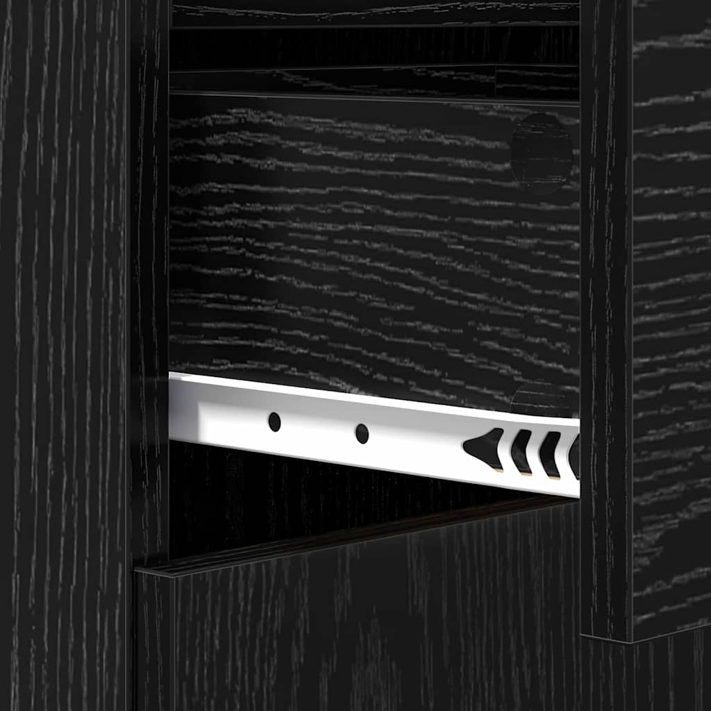 Buffet Chêne noir 42,5 x 40 x 93 cm Bois d'ingénierie - XIOS