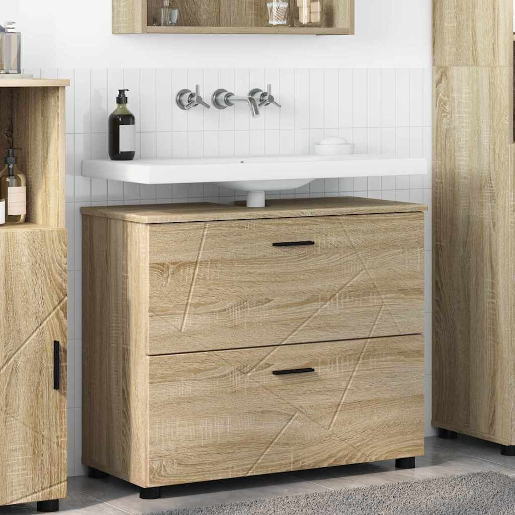 Cabinet de salle de bain Chêne Sonoma 76,5 x 35 x 64 cm - XIOS